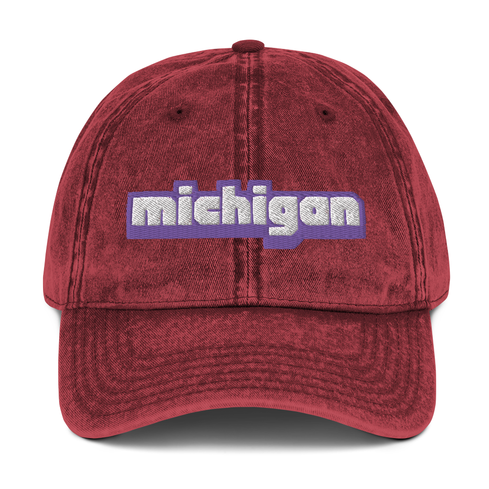 'Michigan' Vintage Baseball Cap (Live Streaming Parody)