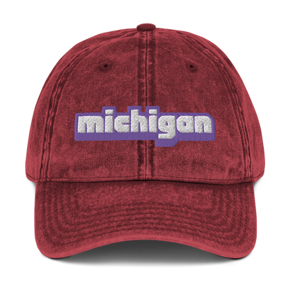 'Michigan' Vintage Baseball Cap (Live Streaming Parody)