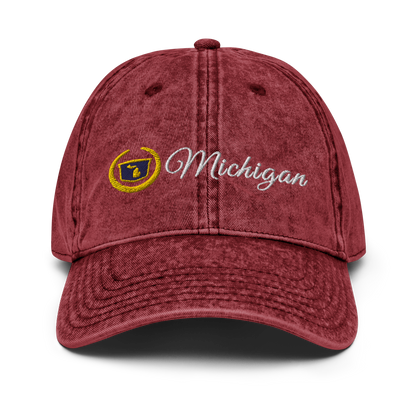 'Michigan' Vintage Baseball Cap (Luxury Vehicle Parody)