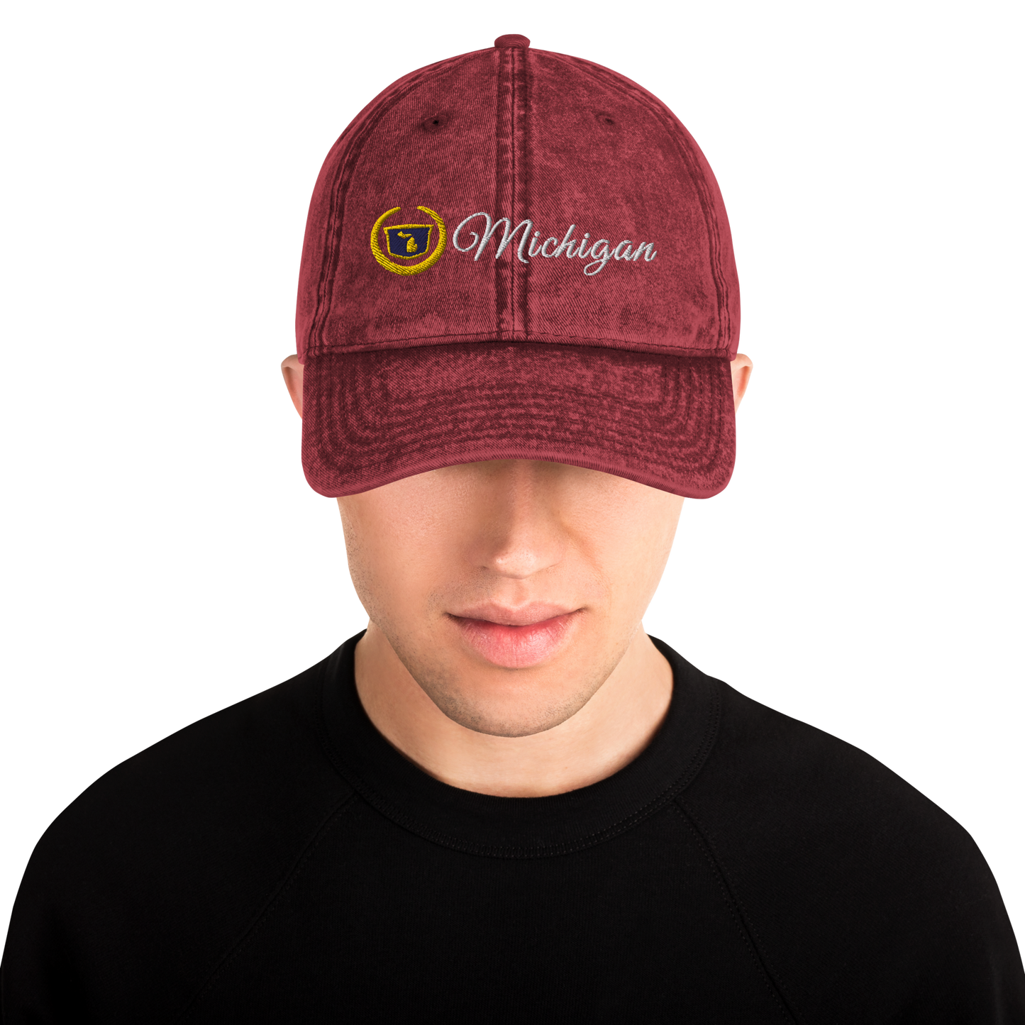 'Michigan' Vintage Baseball Cap (Luxury Vehicle Parody)