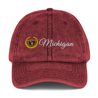 'Michigan' Vintage Baseball Cap (Luxury Vehicle Parody)