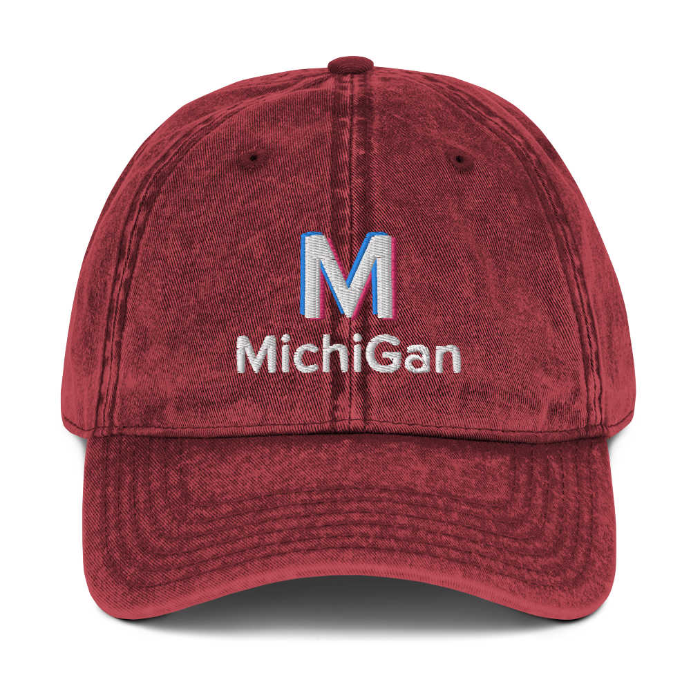 'Michigan' Vintage Baseball Cap (Social Media Parody)