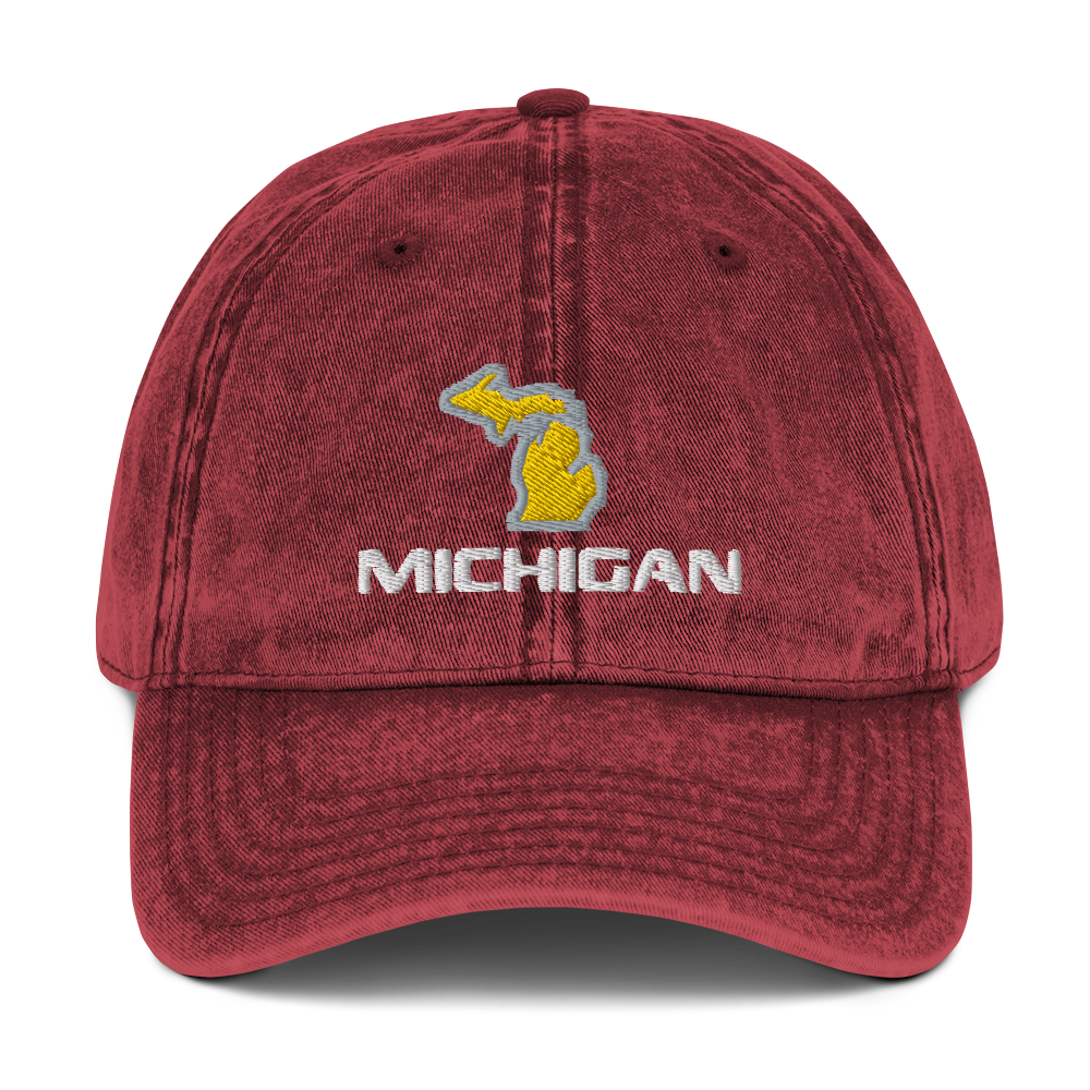 'Michigan' Vintage Baseball Cap (Pickup Truck Parody)