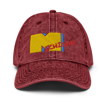 'Michigan' Vintage Baseball Cap (Music Television Parody)