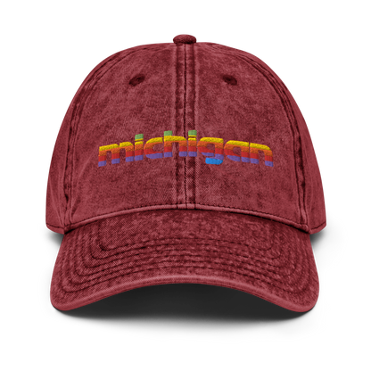 'Michigan' Vintage Baseball Cap (1980s Pomaceous Computer Parody)