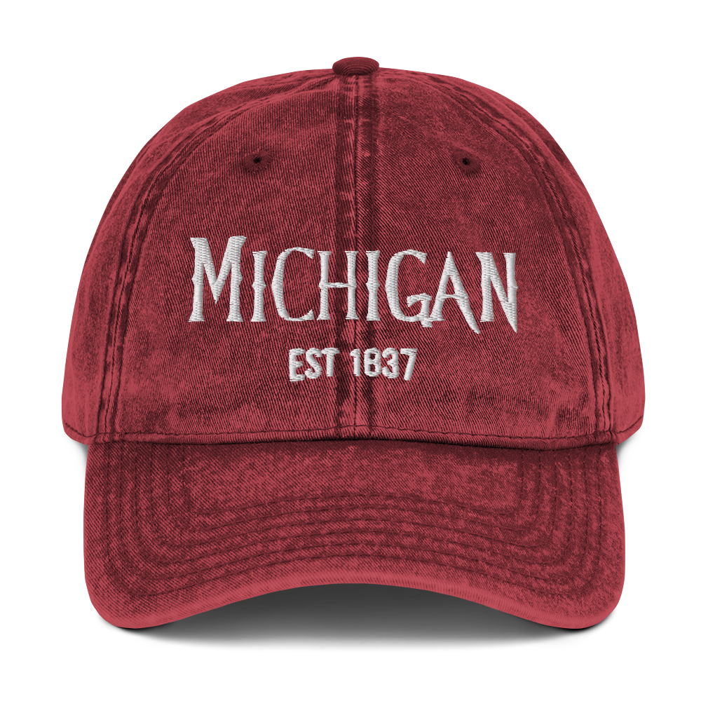 'Michigan' Vintage Baseball Cap (Spooky Teen Drama Parody)