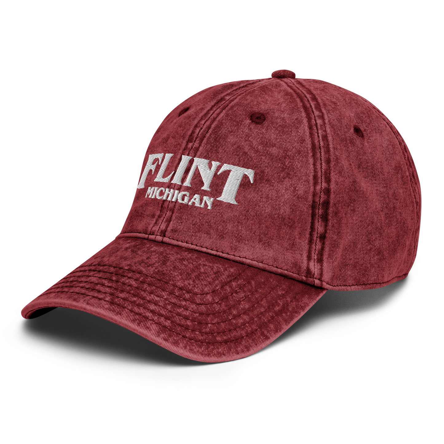 'Flint Michigan' Vintage Baseball Cap (1980s Drama Parody)