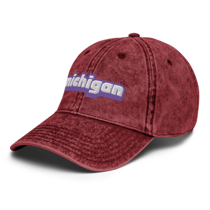 'Michigan' Vintage Baseball Cap (Live Streaming Parody)