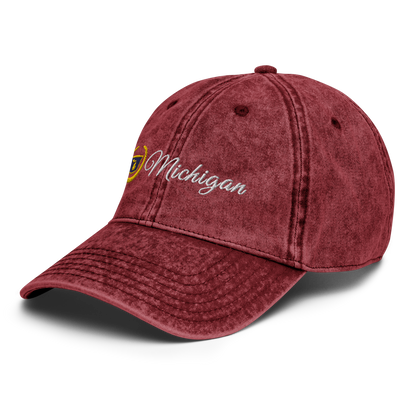 'Michigan' Vintage Baseball Cap (Luxury Vehicle Parody)