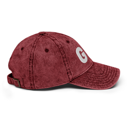 Grand Rapids 'GR' Vintage Baseball Cap (1940s Baseball Font) | White Embroidery