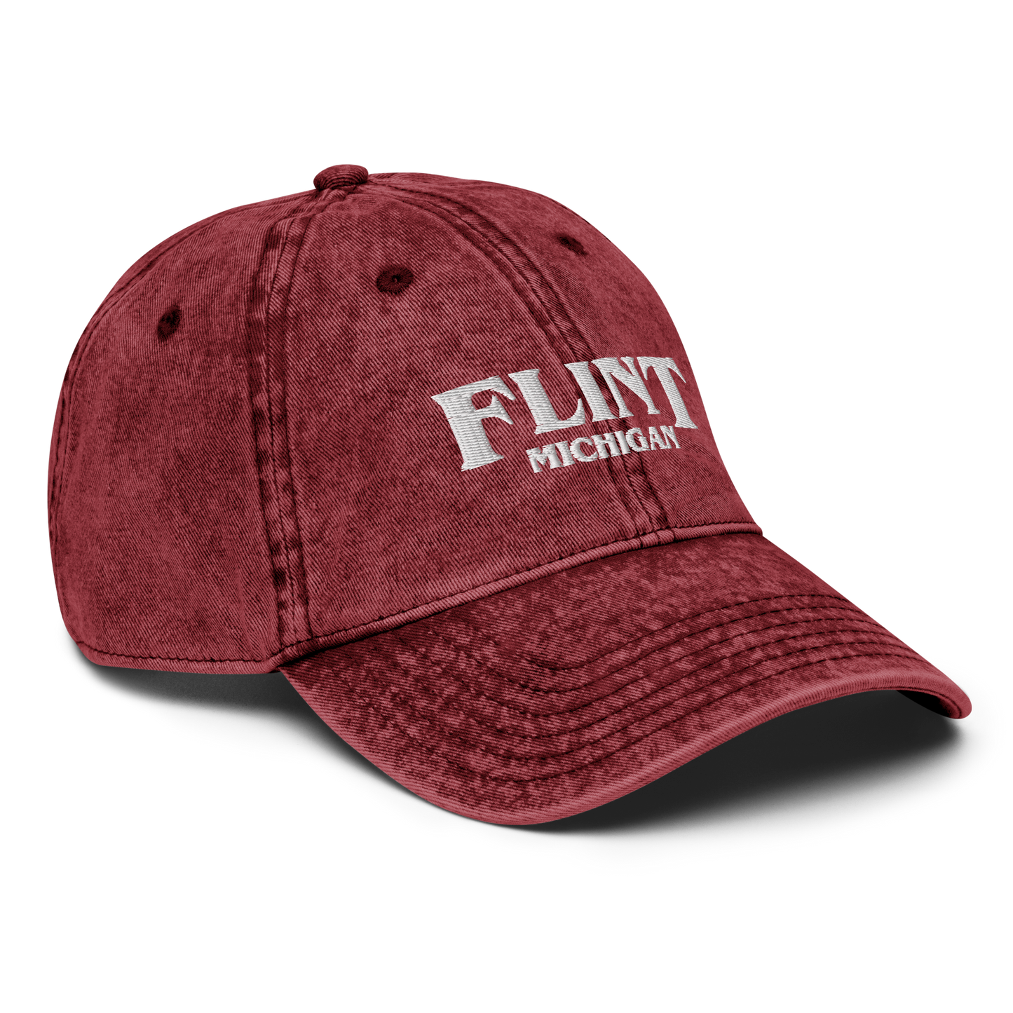 'Flint Michigan' Vintage Baseball Cap (1980s Drama Parody)