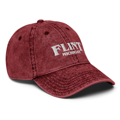 'Flint Michigan' Vintage Baseball Cap (1980s Drama Parody)