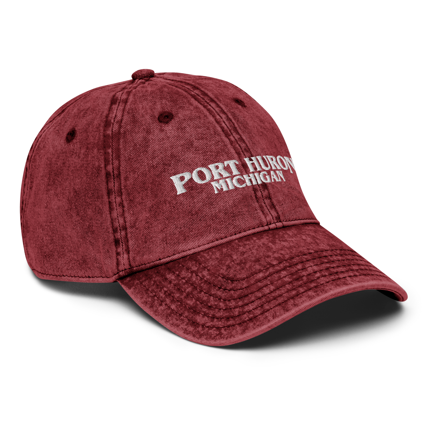 'Port Huron Michigan' Vintage Baseball Cap (1980s Drama Parody)