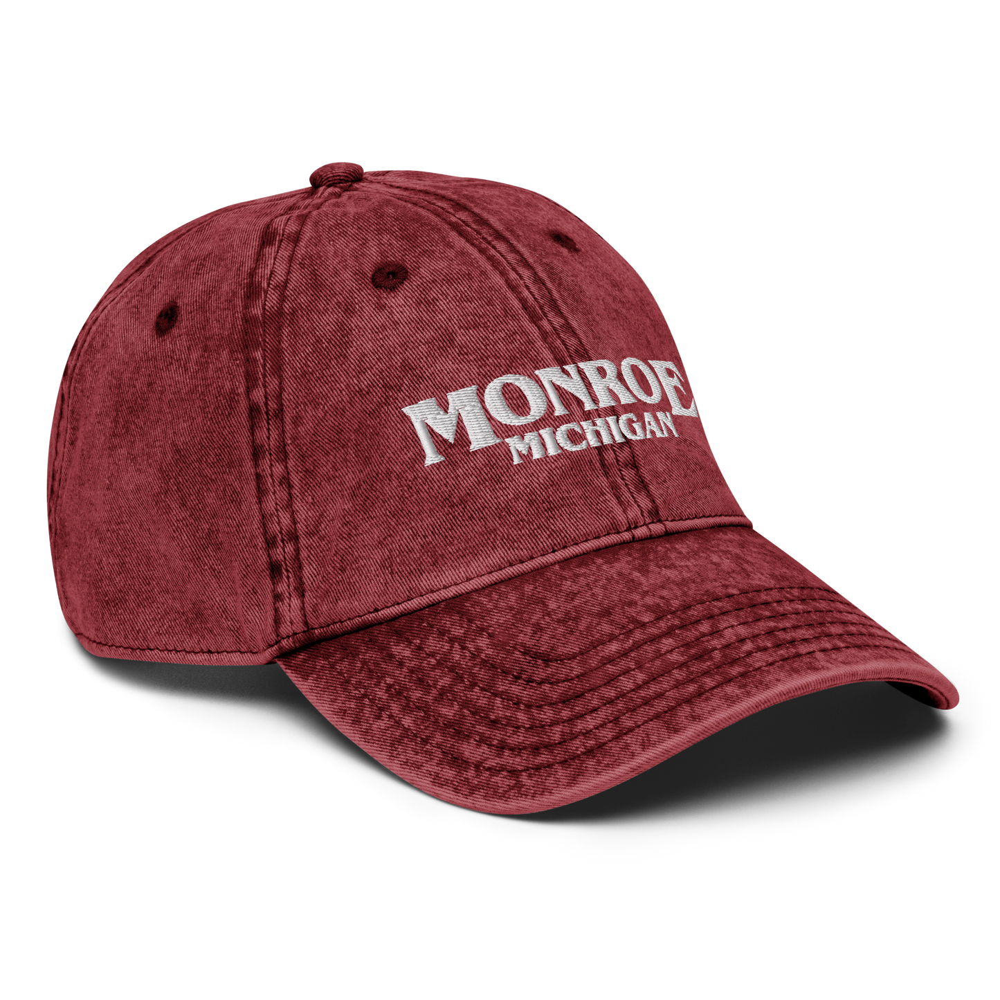 'Monroe Michigan' Vintage Baseball Cap (1980s Drama Parody)