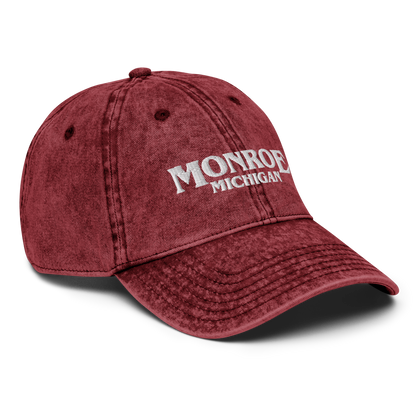 'Monroe Michigan' Vintage Baseball Cap (1980s Drama Parody)