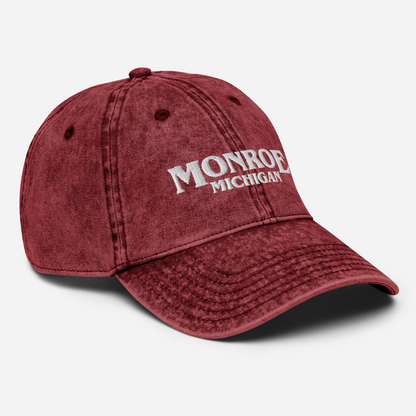 'Monroe Michigan' Vintage Baseball Cap (1980s Drama Parody)