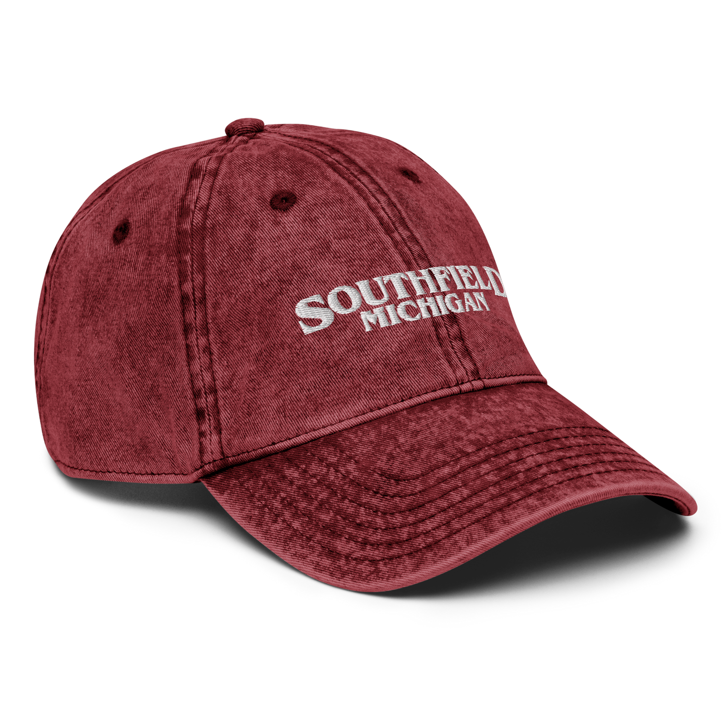 'Southfield Michigan' Vintage Baseball Cap (1980s Drama Parody)