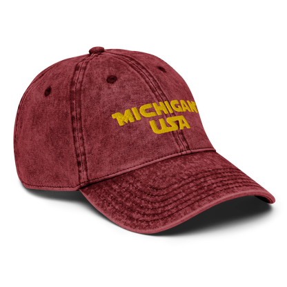 'Michigan USA' Vintage Baseball Cap (Epic Sci-Fi Parody)