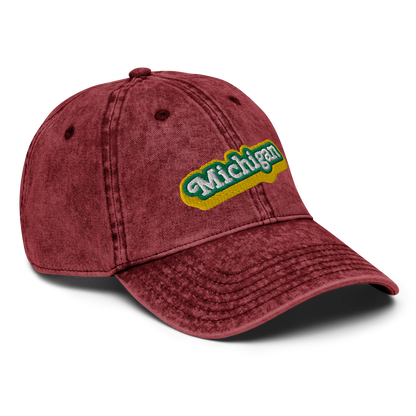 'Michigan' Vintage Baseball Cap (Ginger Sodapop Parody)