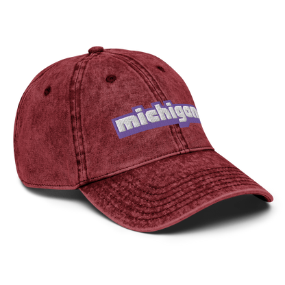 'Michigan' Vintage Baseball Cap (Live Streaming Parody)