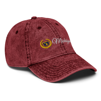 'Michigan' Vintage Baseball Cap (Luxury Vehicle Parody)