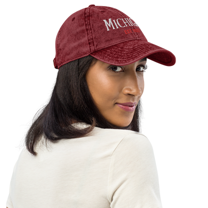 'Michigan' Vintage Baseball Cap (Spooky Teen Drama Parody)