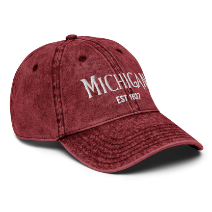 'Michigan' Vintage Baseball Cap (Spooky Teen Drama Parody)