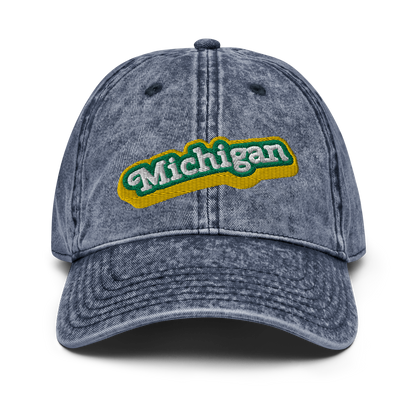 'Michigan' Vintage Baseball Cap (Ginger Sodapop Parody)