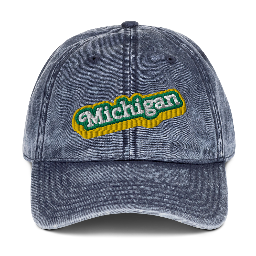 'Michigan' Vintage Baseball Cap (Ginger Sodapop Parody)