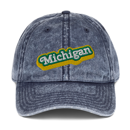 'Michigan' Vintage Baseball Cap (Ginger Sodapop Parody)