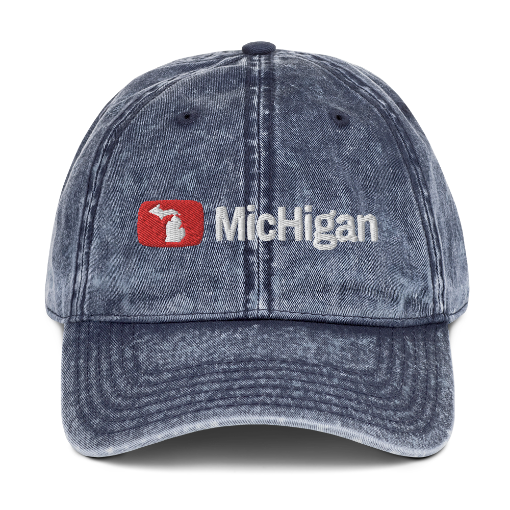 'Michigan' Vintage Baseball Cap (Video Sharing Parody)