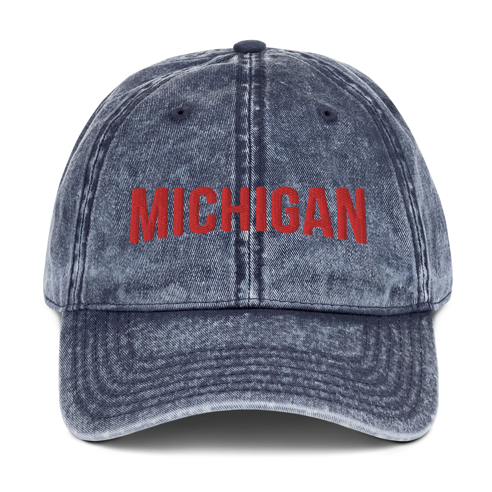 'Michigan' Vintage Baseball Cap (Streaming Video Parody)