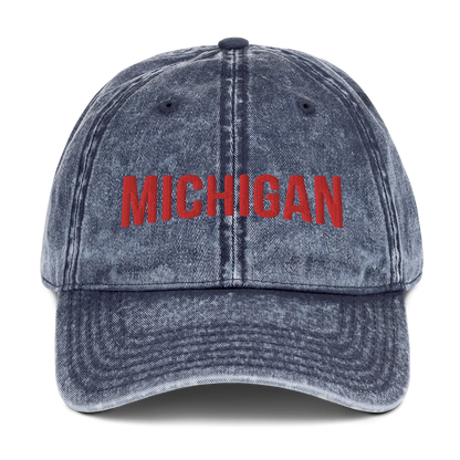 'Michigan' Vintage Baseball Cap (Streaming Video Parody)