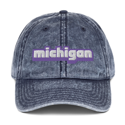 'Michigan' Vintage Baseball Cap (Live Streaming Parody)