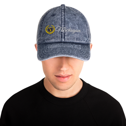 'Michigan' Vintage Baseball Cap (Luxury Vehicle Parody)