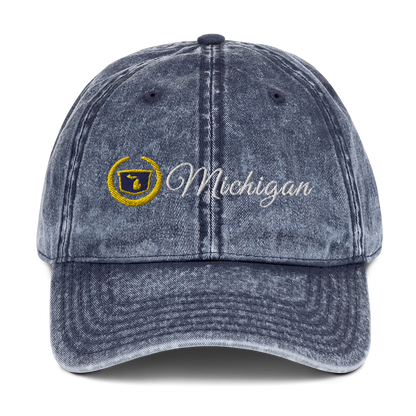 'Michigan' Vintage Baseball Cap (Luxury Vehicle Parody)