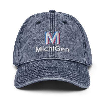 'Michigan' Vintage Baseball Cap (Social Media Parody)