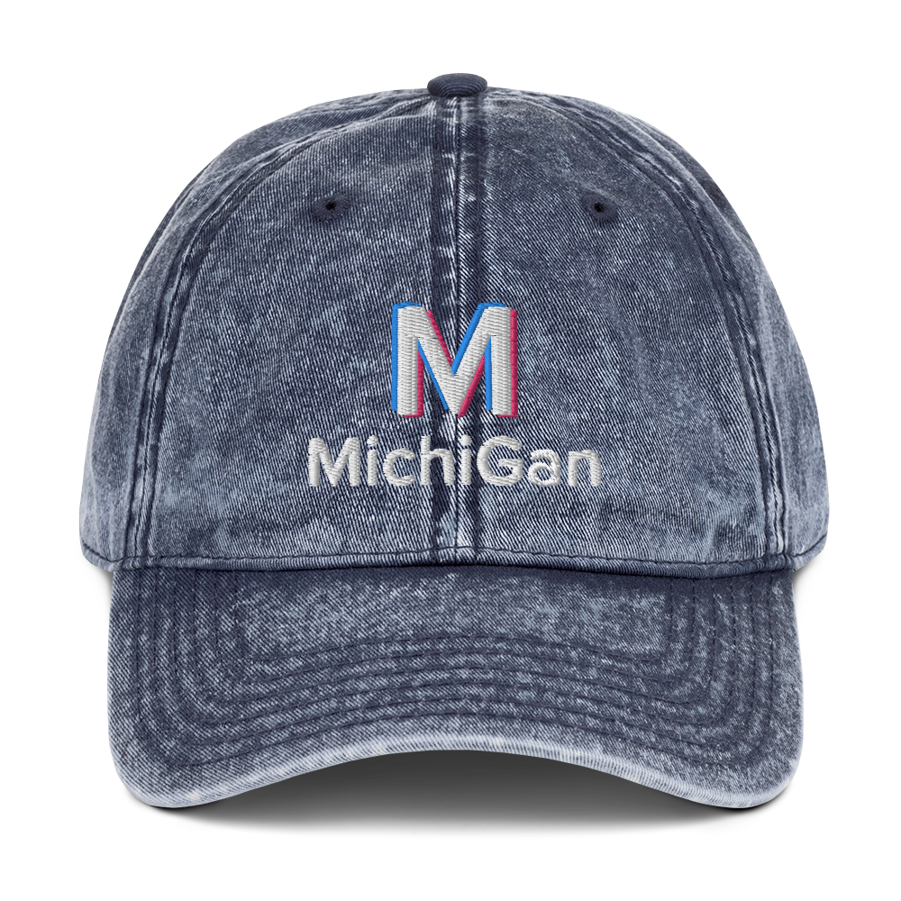 'Michigan' Vintage Baseball Cap (Social Media Parody)