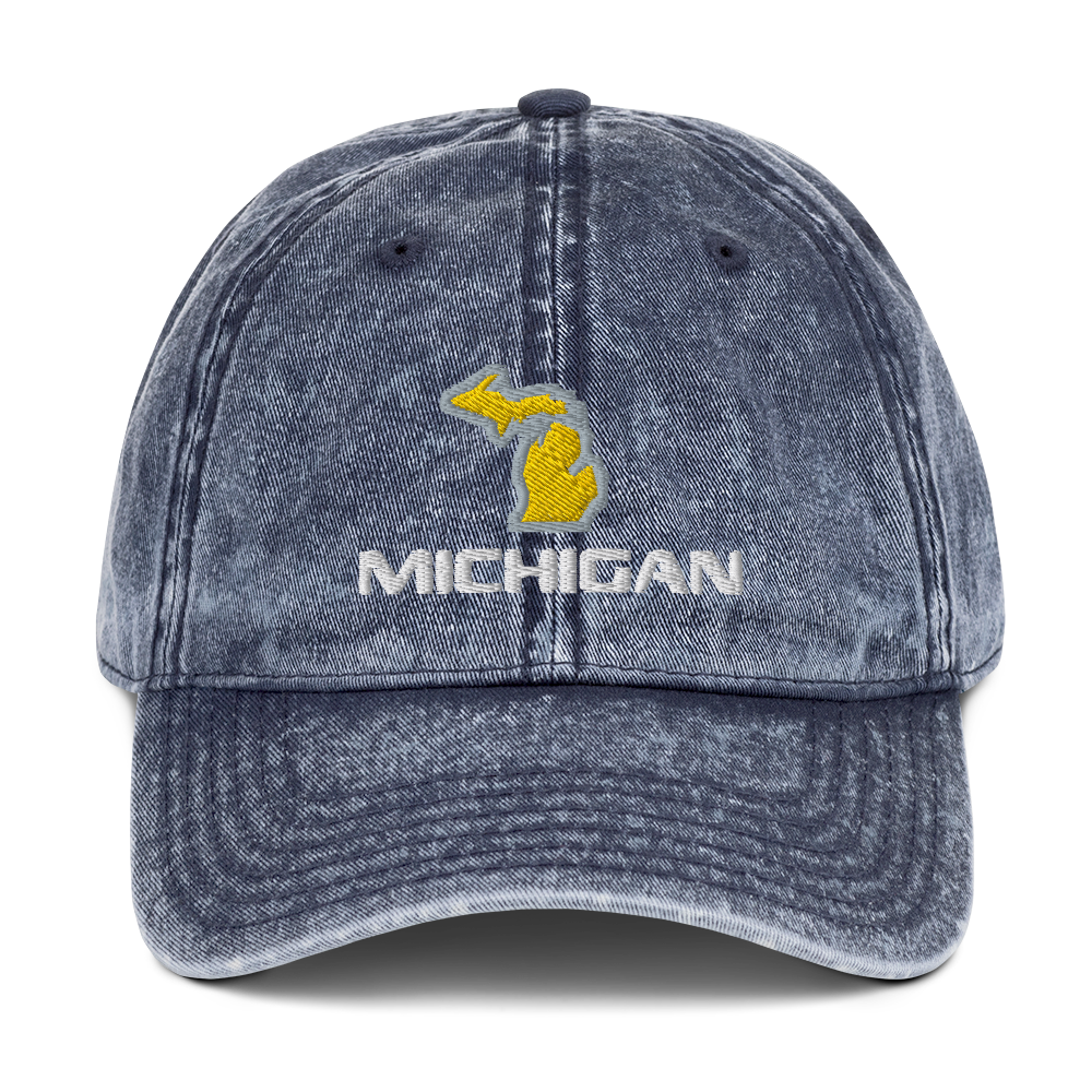 'Michigan' Vintage Baseball Cap (Pickup Truck Parody)