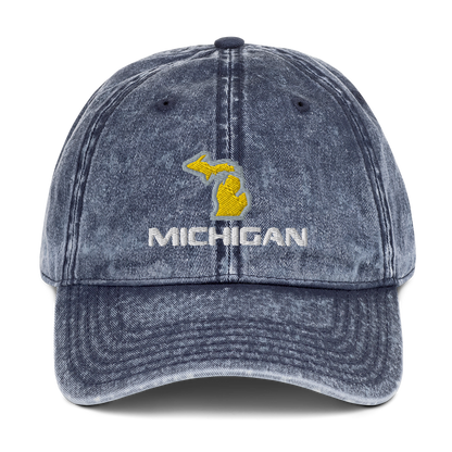 'Michigan' Vintage Baseball Cap (Pickup Truck Parody)