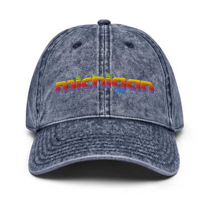 'Michigan' Vintage Baseball Cap (1980s Pomaceous Computer Parody)