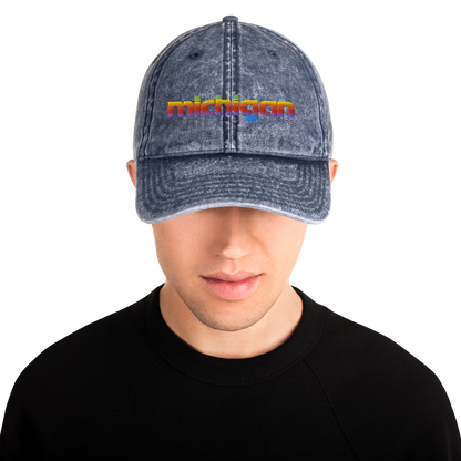 'Michigan' Vintage Baseball Cap (1980s Pomaceous Computer Parody)