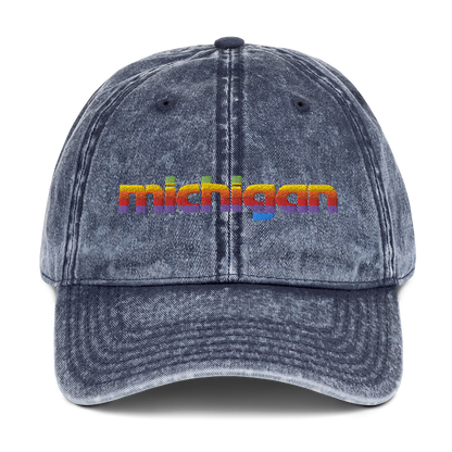 'Michigan' Vintage Baseball Cap (1980s Pomaceous Computer Parody)