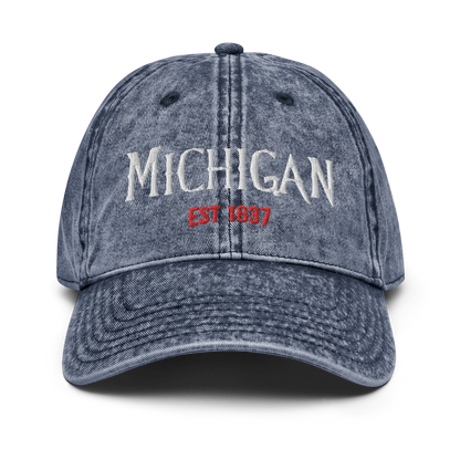 'Michigan' Vintage Baseball Cap (Spooky Teen Drama Parody)