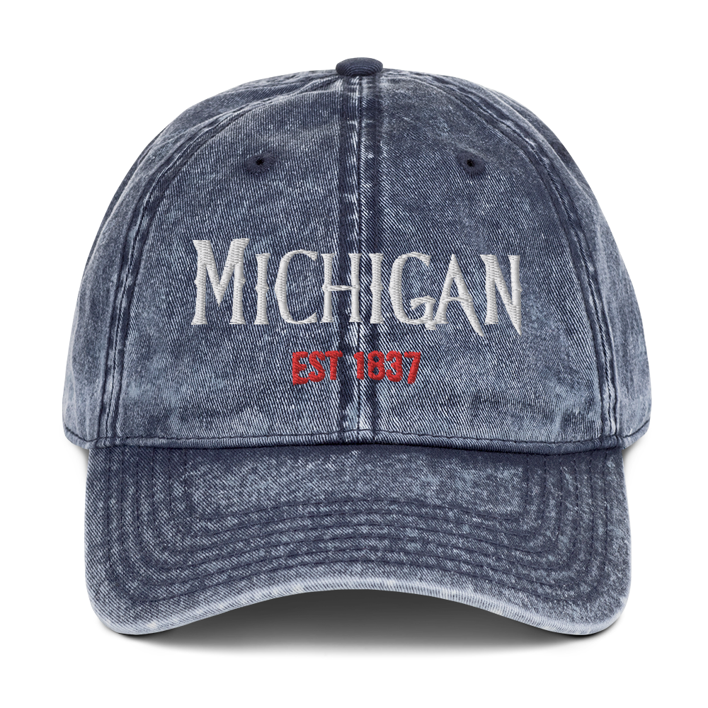 'Michigan' Vintage Baseball Cap (Spooky Teen Drama Parody)