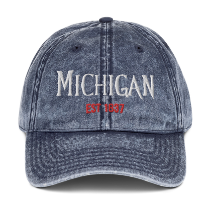 'Michigan' Vintage Baseball Cap (Spooky Teen Drama Parody)