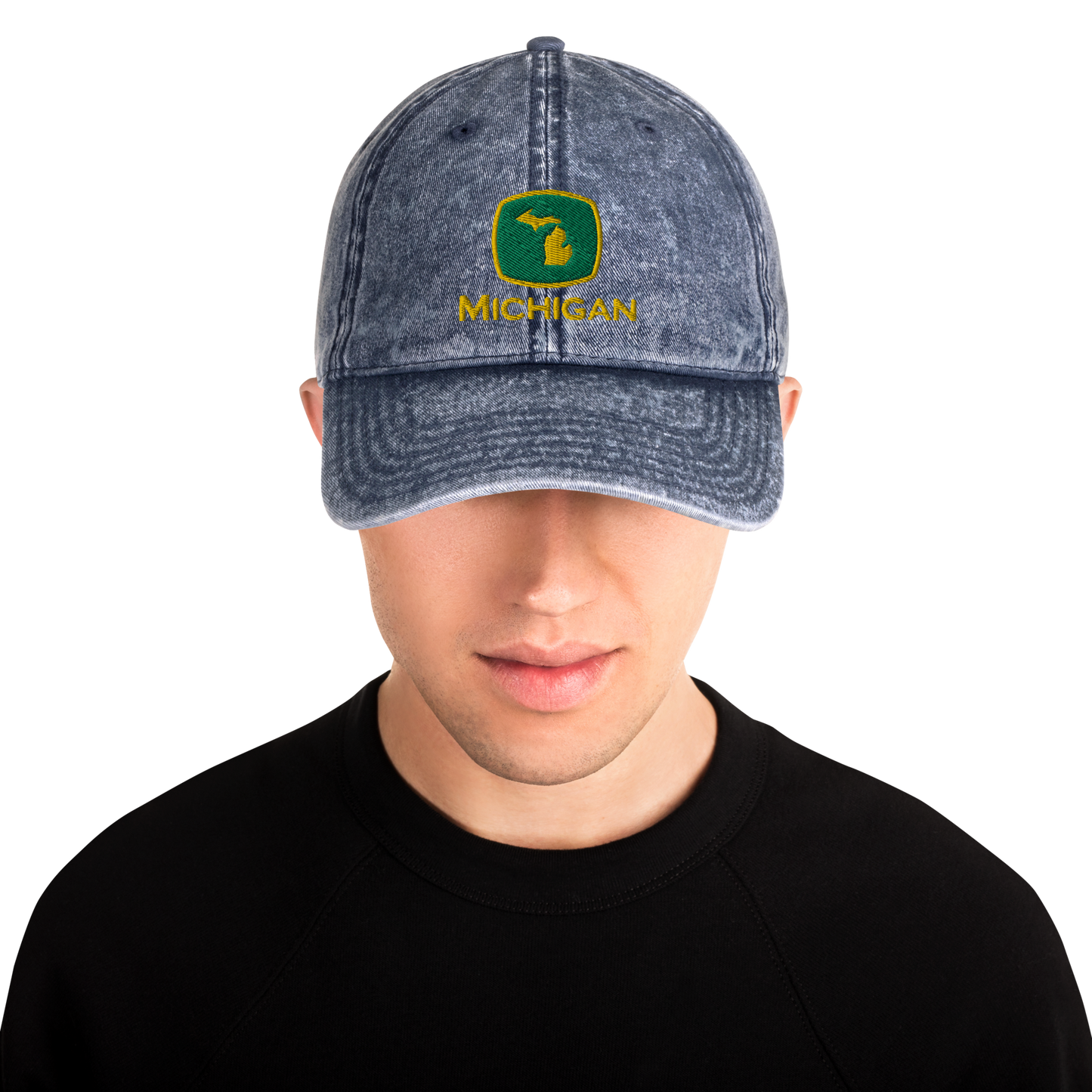 'Michigan' Vintage Baseball Cap (Tractor Parody)