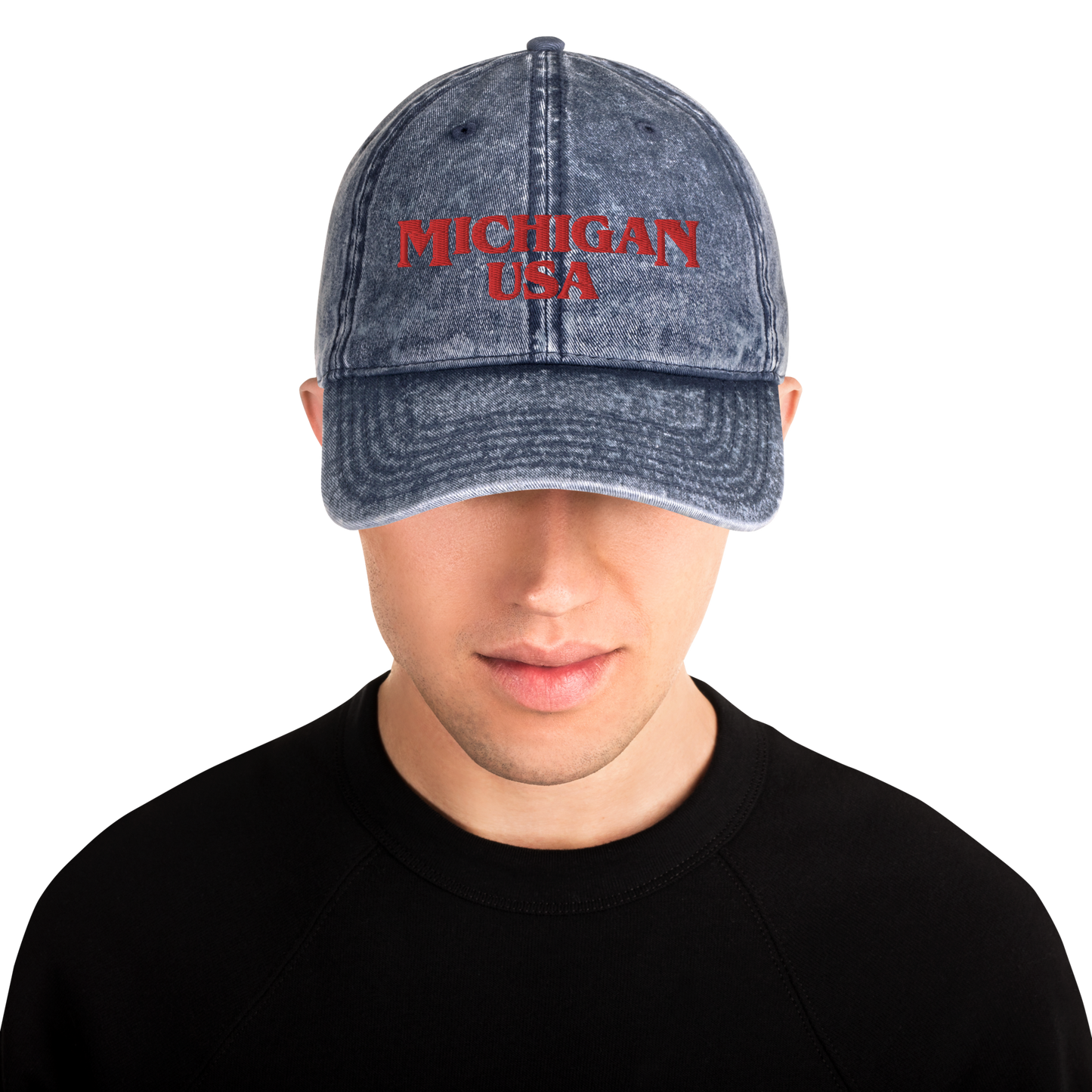 'Michigan USA' Vintage Baseball Cap (1980s Drama Parody)