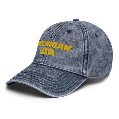 'Michigan USA' Vintage Baseball Cap (Epic Sci-Fi Parody)