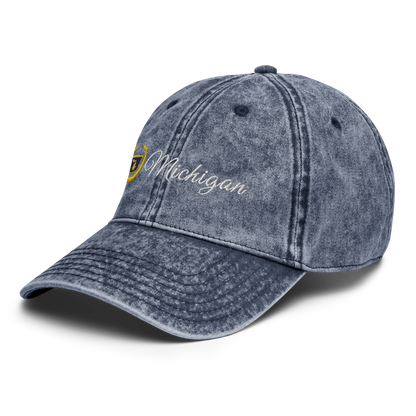 'Michigan' Vintage Baseball Cap (Luxury Vehicle Parody)